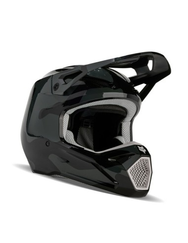 Casco Infantil Fox V1 BNKR Camuflaje Negro