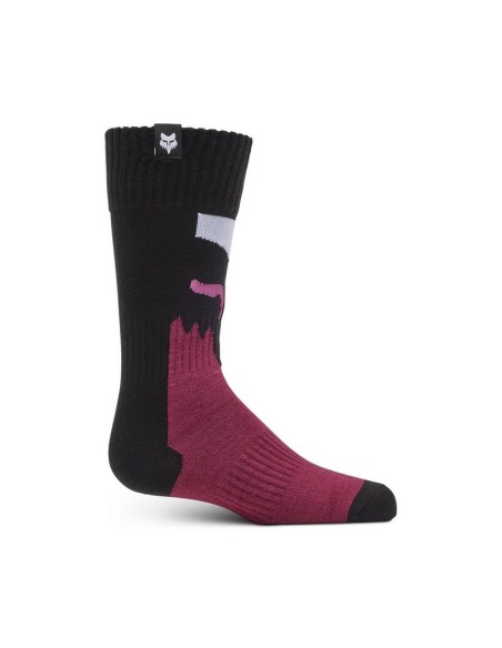 Calcetines Infantiles Niña Fox 180 Flora Negro/Rosa