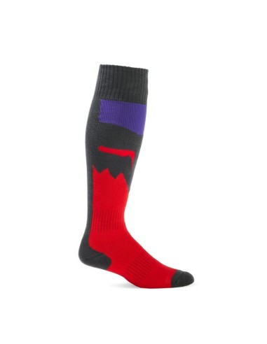 Calcetines Gruesos Fox 180 Flora Gris/Rojo