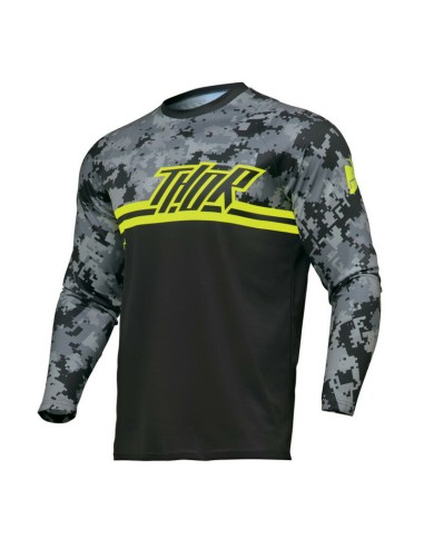 Jersey Thor Sector Digi Camuflaje Negro