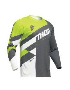 Jersey Thor Sector Checker Gris/Amarillo Fluo