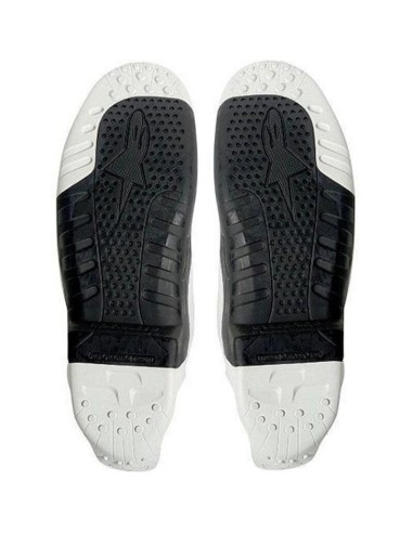 Pareja de Suelas Bota Alpinestars Tech 10 Blanco/Negro Blanco