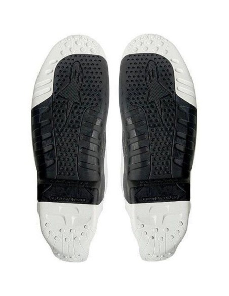 Pareja de Suelas Bota Alpinestars Tech 10 Blanco/Negro Blanco