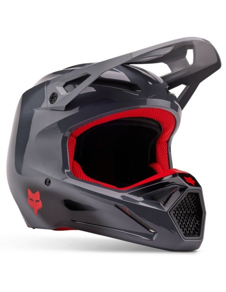 Casco Fox V1 Interfere Gris/Rojo