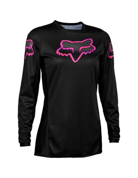 Jersey Mujer Fox 180 Blackout Negro/Rosa