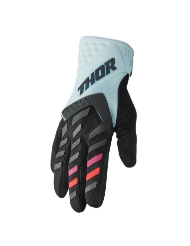Guantes Mujer Thor Spectrum Negro/Menta Claro