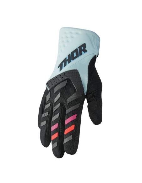 Guantes Mujer Thor Spectrum Negro/Menta Claro