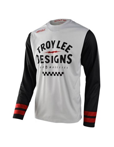 Jersey Troy Lee Designs Scout GP Ride On Blanco
