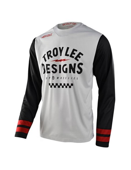 Jersey Troy Lee Designs Scout GP Ride On Blanco