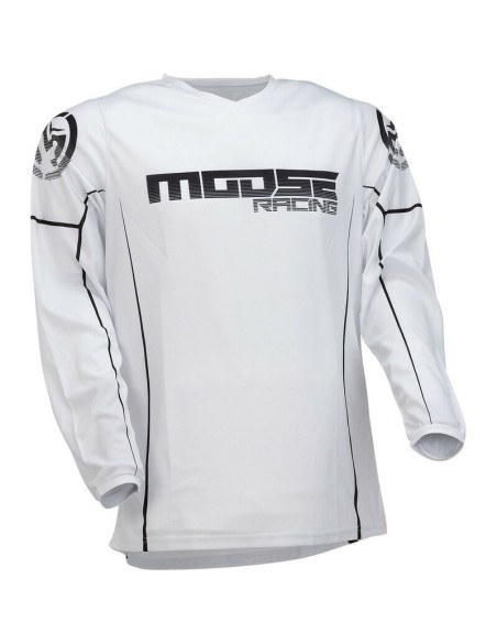 Jersey Moose Racing Qualifier Negro/BLanco