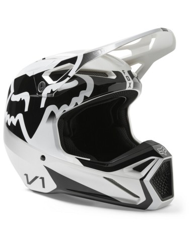 Casco Fox V1 Leed Negro/Blanco