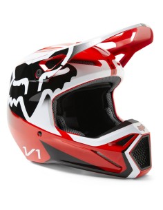 Casco Fox V1 Leed Rojo Fluo