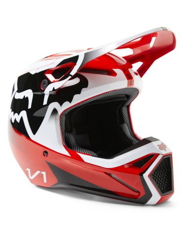 Casco Fox V1 Leed Rojo Fluo