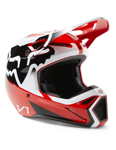 Casco Fox V1 Leed Rojo Fluo