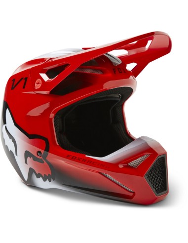 Casco Fox V1 Toxsyk Rojo Fluo