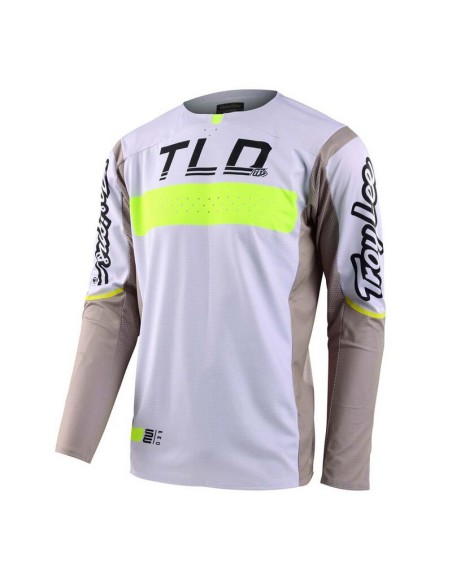 Jersey Troy Lee Designs SE PRO Grid Gris/Amarillo