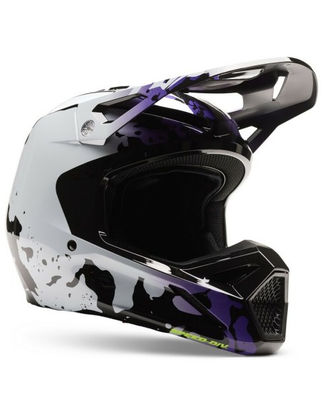 Casco Fox V1 Morphic Negro/Blanco