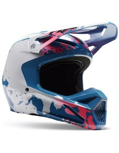 Casco Fox V1 Morphic Azul/Rosa