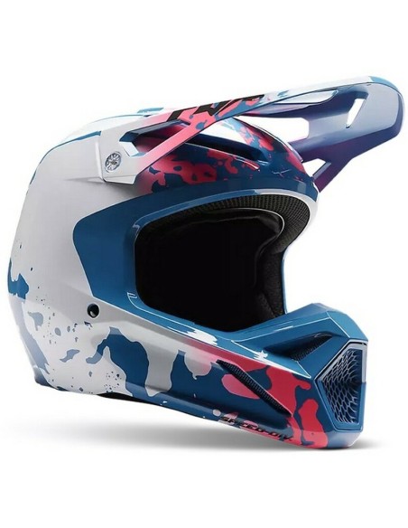 Casco Fox V1 Morphic Azul/Rosa