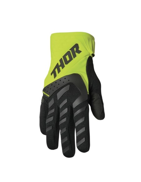Guantes Thor Spectrum Negro/Amarillo Fluor