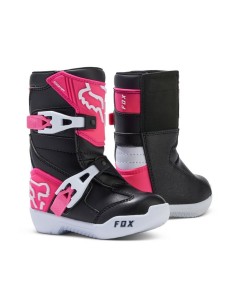 Botas PeeWee Fox Comp Negro/Rosa