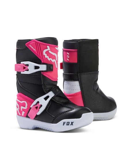 Botas PeeWee Fox Comp Negro/Rosa