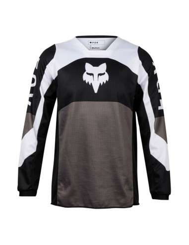 Jersey Infantil Fox 180 Nitro Negro/Gris