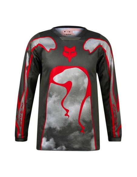Jersey Infantil Fox 180 Atlas Gris/Rojo