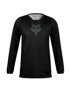 Jersey Infantil Fox 180 Blackout Negro/Negro