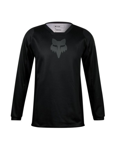 Jersey Infantil Fox 180 Blackout Negro/Negro