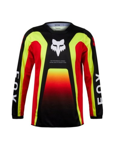 Jersey PeeWee Fox 180 Ballast Negro/Rojo
