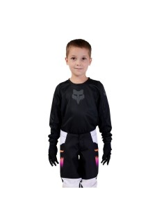 Jersey PeeWee Fox 180 Blackout Negro/Negro