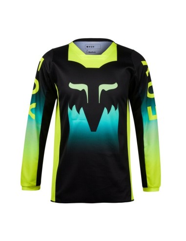 Jersey Infantil Niña Fox 180 Flora Negro/Amarillo