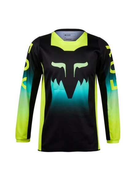 Jersey Infantil Niña Fox 180 Flora Negro/Amarillo