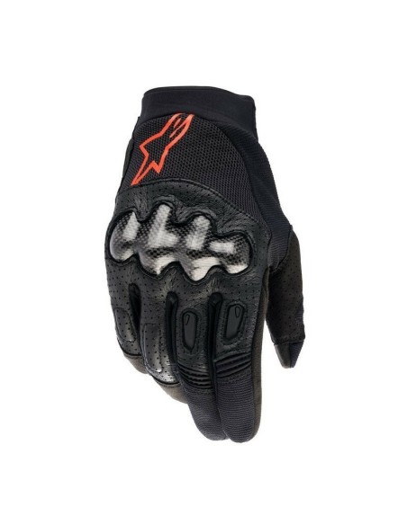 Guantes Alpinestars Megawatt Negro/Rojo Fluor