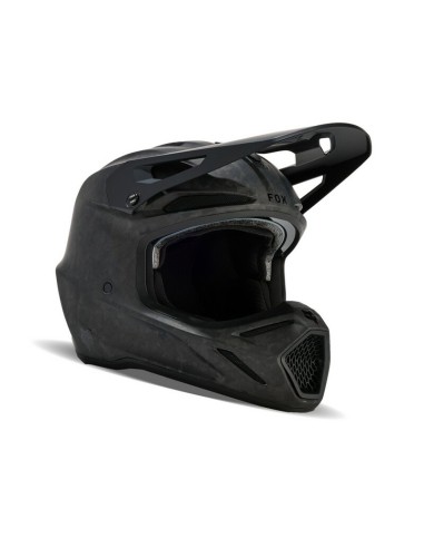 Casco Fox V3 RS Carbon Solid Negro Mate
