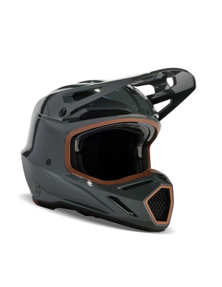 Casco Fox V3 RS Carbon Solid Gris
