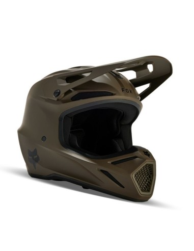 Casco Fox V3 Solid Marrón