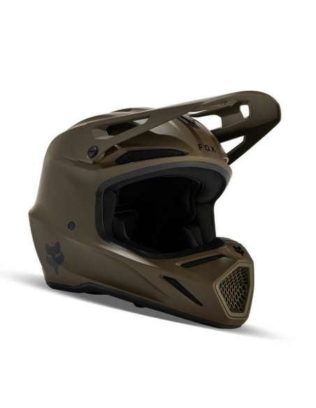 Casco Fox V3 Solid Marrón