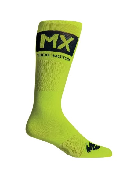 Calcetines Thor MX Cool Amarillo Flúor