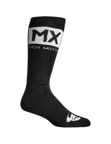 Calcetines Thor MX Solid Negro/Blanco