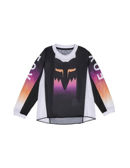 Jersey PeeWee Niña Fox 180 Flora Negro/Rosa