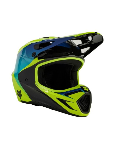 Casco Infantil Fox V3 Streak Negro/Amarillo