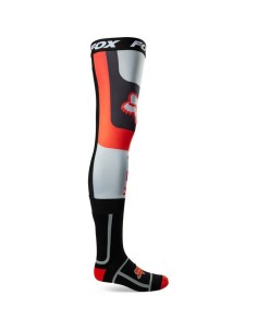 Medias Altas Fox Flexair Knee Brace Rojo Fluor
