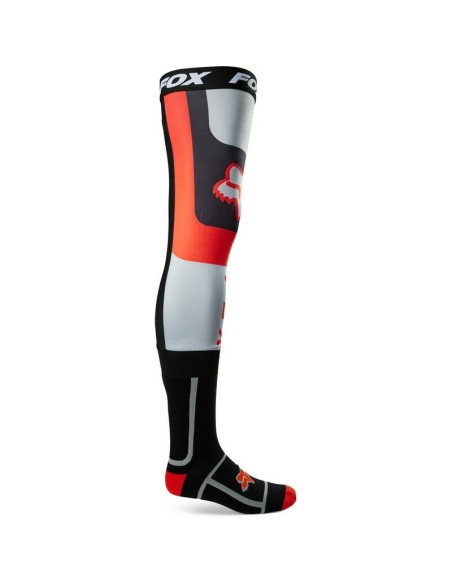 Medias Altas Fox Flexair Knee Brace Rojo Fluor