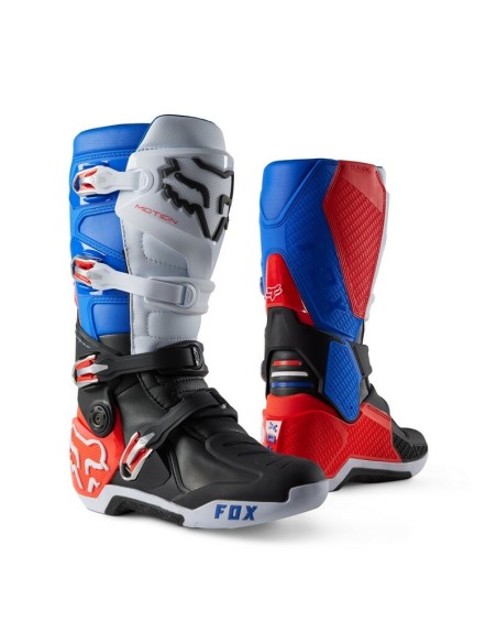 Botas Fox Motion Unity LE Blanco/Rojo/Azul