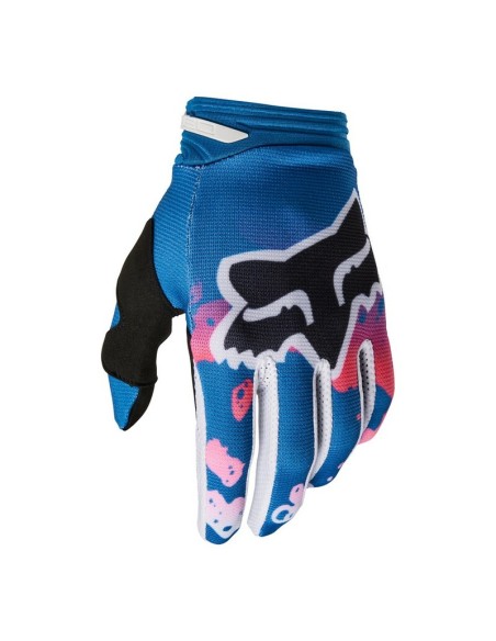 Guantes Fox 180 Morphic Azul/Rosa