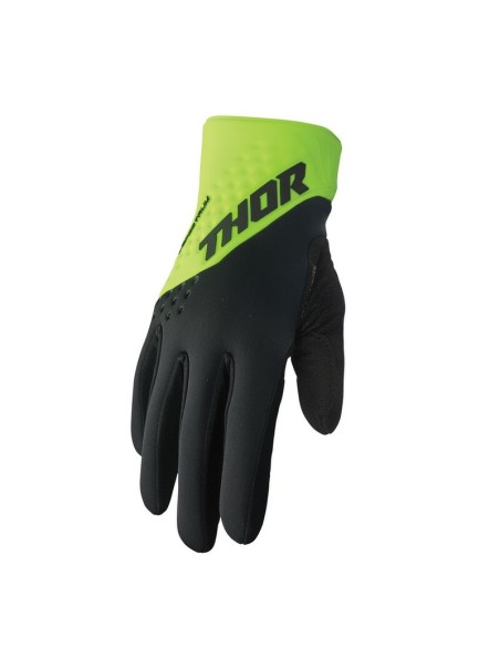 Guantes Thor Spectrum Cold Weather Negro/Amarillo Fluor