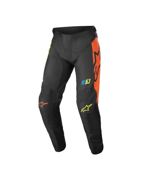 Pantalón Infantil Alpinestars Racer Compass Negro/Amarillo Flúor
