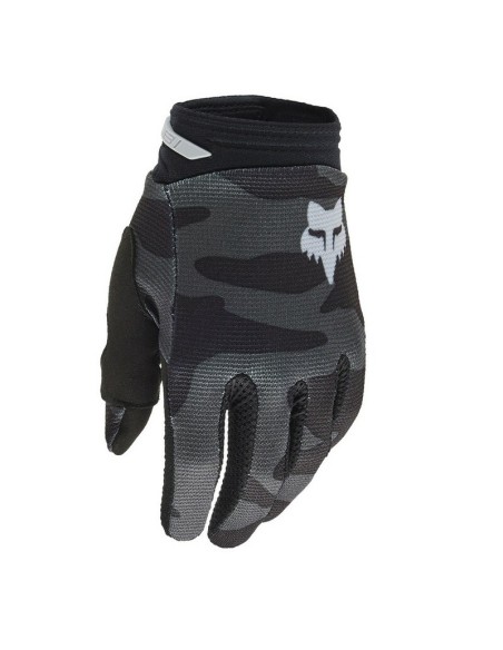 Guantes Infantiles Fox 180 BNKR Camuflaje Negro